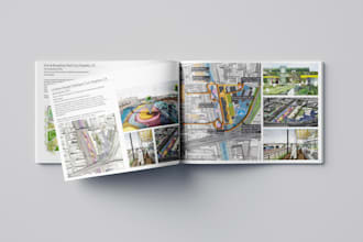 design brochure, annual report, booklet for architecture and company profile