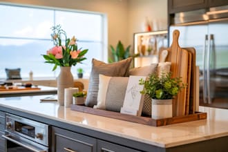 design interior designer, home decor gifts, kitchen, realistic render products