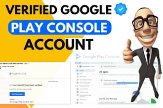 create verified google play console developer account for your apps