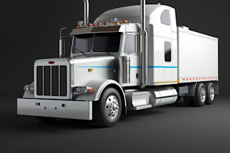 3d truck model vehicle 3d model 3d truck design 3d truck lorry design zbrush stl