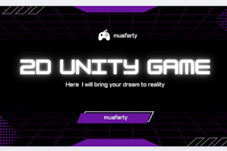 create unity 2d,unity 3d game design, unity game development