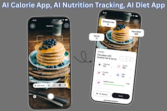 develop ai calories app, ai nutrition tracking app, calories tracking app