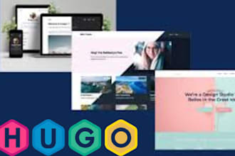 create a fast and modern static hugo eleventry next js website for your business