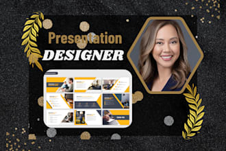 design custom template presentations, pitch decks in powerpoint, google slide