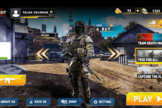 create 3d 2d unity game development reskin shooter unreal engine design with apk