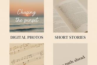 write custom poems, short stories, songs, and creative english content