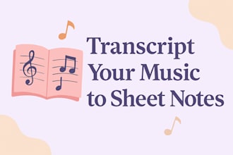 transcript your music to sheet notes