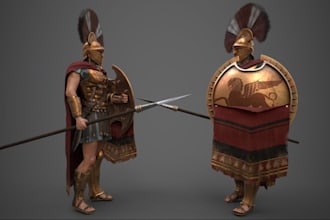 game character,game model,ue5,war character,3d armour,pbr texture,3d helmet,fbx