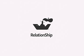 create a unique dating logo and complete brand identity