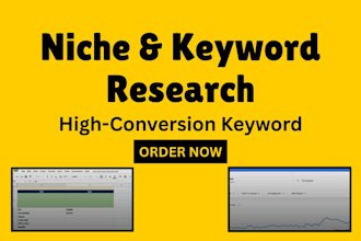 do advance niche and keyword research for any niche