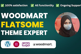 create or customize wordpress ecommerce website using flatsome, avada, woodmart