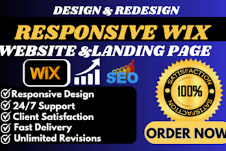 design responsive wix website landing page wix website redesign landing page