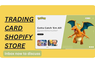 design trading card shopify store pokemon store trading card store pokemon store