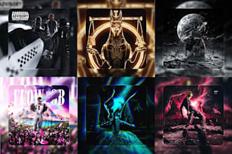 design stunning 2d or 3d music album cover art for your track or ep