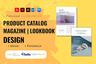 design product catalog magazine lookbook sell sheet brochure catalogue booklet