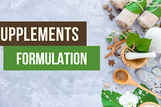 formulate dietary supplement and nutraceutical product