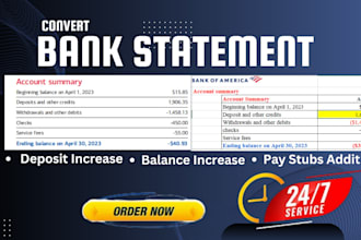 convert bank statement pdf to editable format