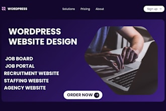 design recruitment website, job board website staffing agency site