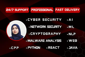 do cybersecurity assignments and projects
