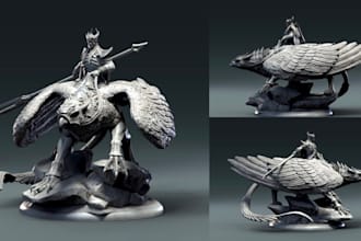 3d print and paint custom figurines, miniatures, collectibles and scale models