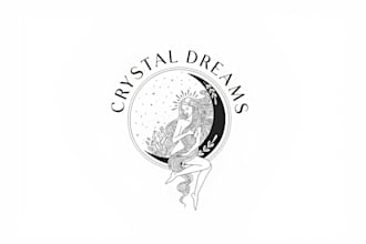 create mystical spiritual sacred geometry logo