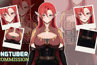 draw pngtuber model for your stream
