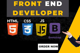 do expert HTML, CSS, bootsrap and javascript developer