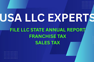 file your llc annual report franchise and sales tax return for all states