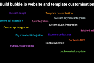 build bubble mvp bubble io saas bubble website update bubble io app update api