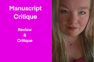 professionally critique your manuscript
