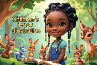 do children picture book illustration children story book illustration for kdp