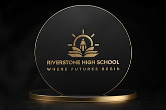 design school, college, university and education logo