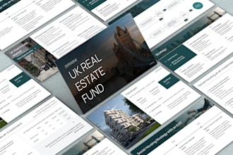 design or redesign real estate presentation, pitch deck, listing presentation