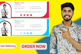 design a clickable HTML email signature for gmail, outlook