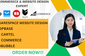 design and develop websites on squarespace, shop base, big cartel and redbubble