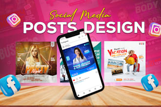 design eyecatching social media posts for your brand
