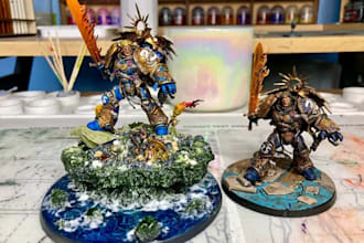 paint your warhammer 40k,and dnd tabletop mini for commissions and consultancies