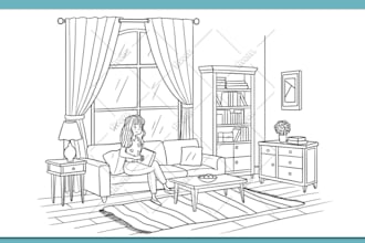 create coloring book pages for children and adults