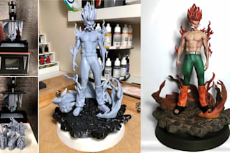 paint any printed figure like miniature warhammer 40k figurine table top
