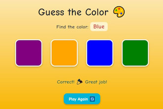 create game html5 for children