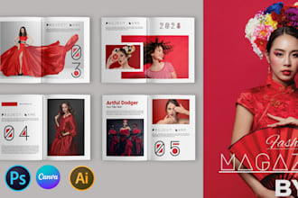 design magazine, catalog, brochure, lookbook, and newsletter layout