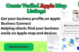 create verified apple map listing setup and rank apple business connect