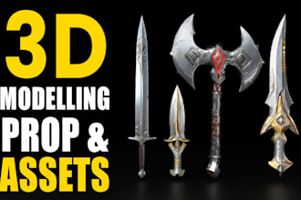 create 3d game assets and models for you