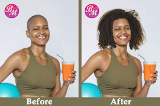 do high end beauty retouching and face sculpting