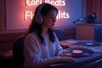 make custom lofi beats with full rights and background music