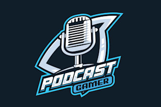 design professional podcast logo for your business