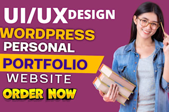 create and design a stylish personal portfolio website