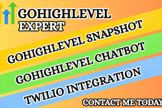be your gohighlevel ai expert, ghl snapshots, n8n ai agent, twilio integration