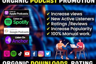 apple spotify podcast promotion to increase follow download