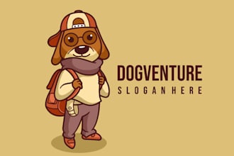 create cartoon mascot logo design